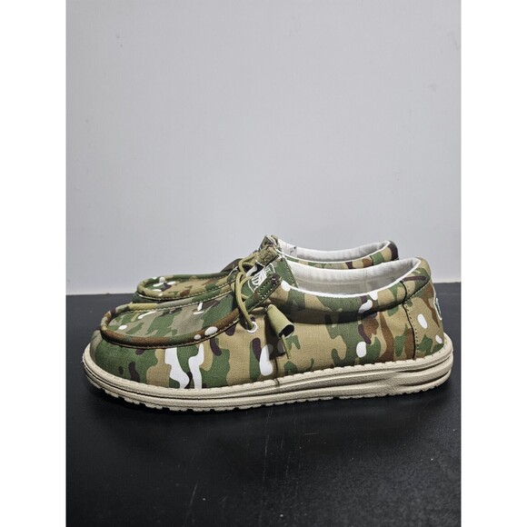 New Hey Dude Wally Camouflage Multi Camo Shoes Slip On Men’s Size 9 40004-9CQ main image 5
